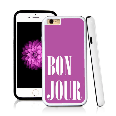 iPhone 6 case Bonjour type in Purple with hard plastic & rubber protective cover