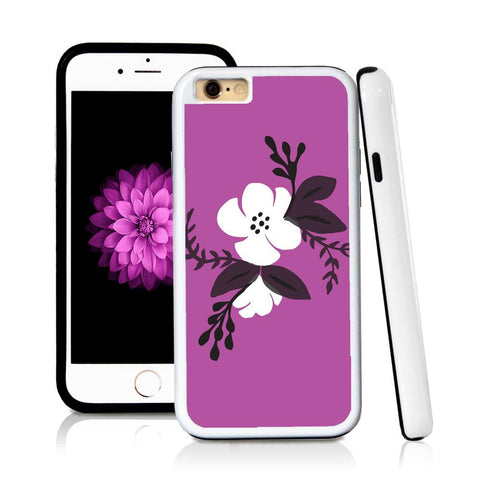 iPhone 6 case Flower cluster centered in Purple with hard plastic & rubber protective cover