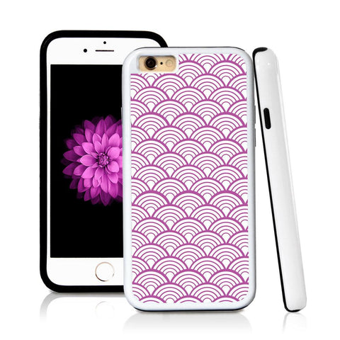 iPhone 6 case Japanese wave inside in Purple with hard plastic & rubber protective cover