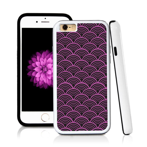 iPhone 6 case Japanese wave inside in Purple with hard plastic and rubber protective cover