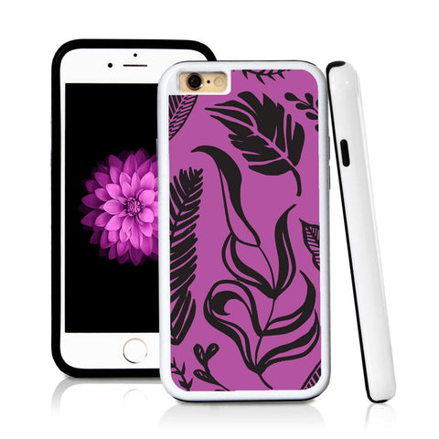 iPhone 6 case Leaf assorted in Purple with hard plastic and rubber protective cover