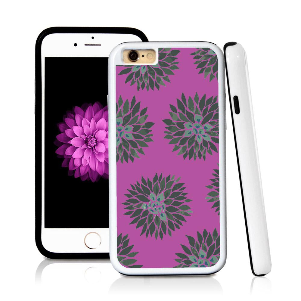 iPhone 6 case Succulent two in Purple with hard plastic & rubber protective cover