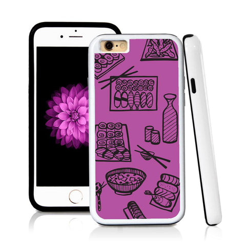 iPhone 6 case Sushi in Purple with hard plastic and rubber protective cover