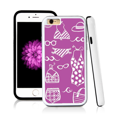 iPhone 6 case Swim vintage scene in Purple with hard plastic & rubber protective cover