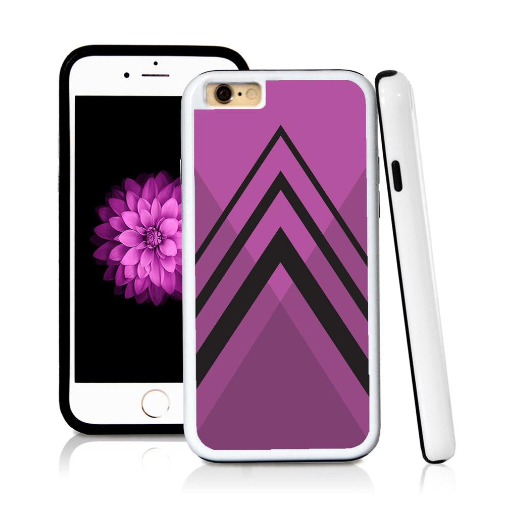 iPhone 6 case Traingle bottom in Purple with hard plastic and rubber protective cover