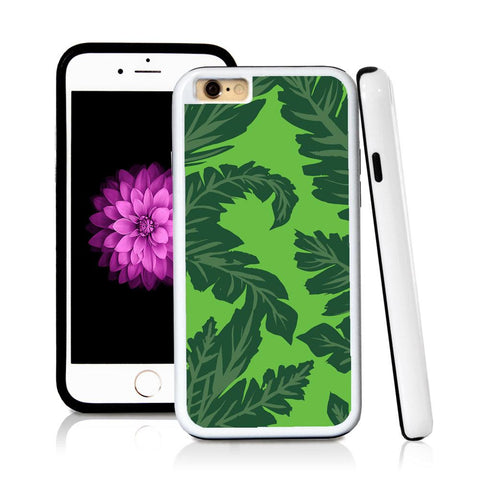 iPhone 6 case Palm leaves green in Green with hard plastic and rubber protective cover