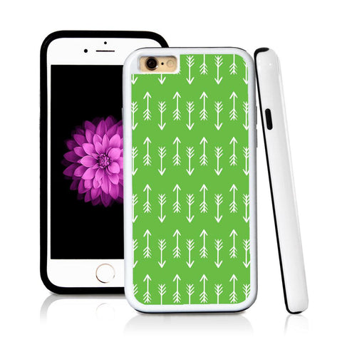 iPhone 6 case Arrow pattern in Green with hard plastic & rubber protective cover