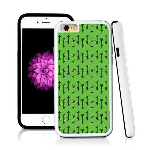 iPhone 6 case Arrow pattern in Green with hard plastic and rubber protective cover