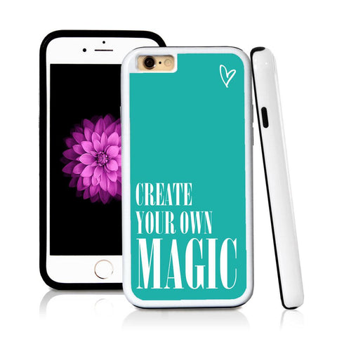 iPhone 6 case Create your own magic in Turquoise Texture with hard plastic & rubber protective cover