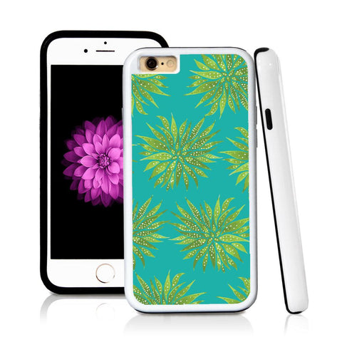 iPhone 6 case Succulent one in Turquoise Texture with hard plastic & rubber protective cover