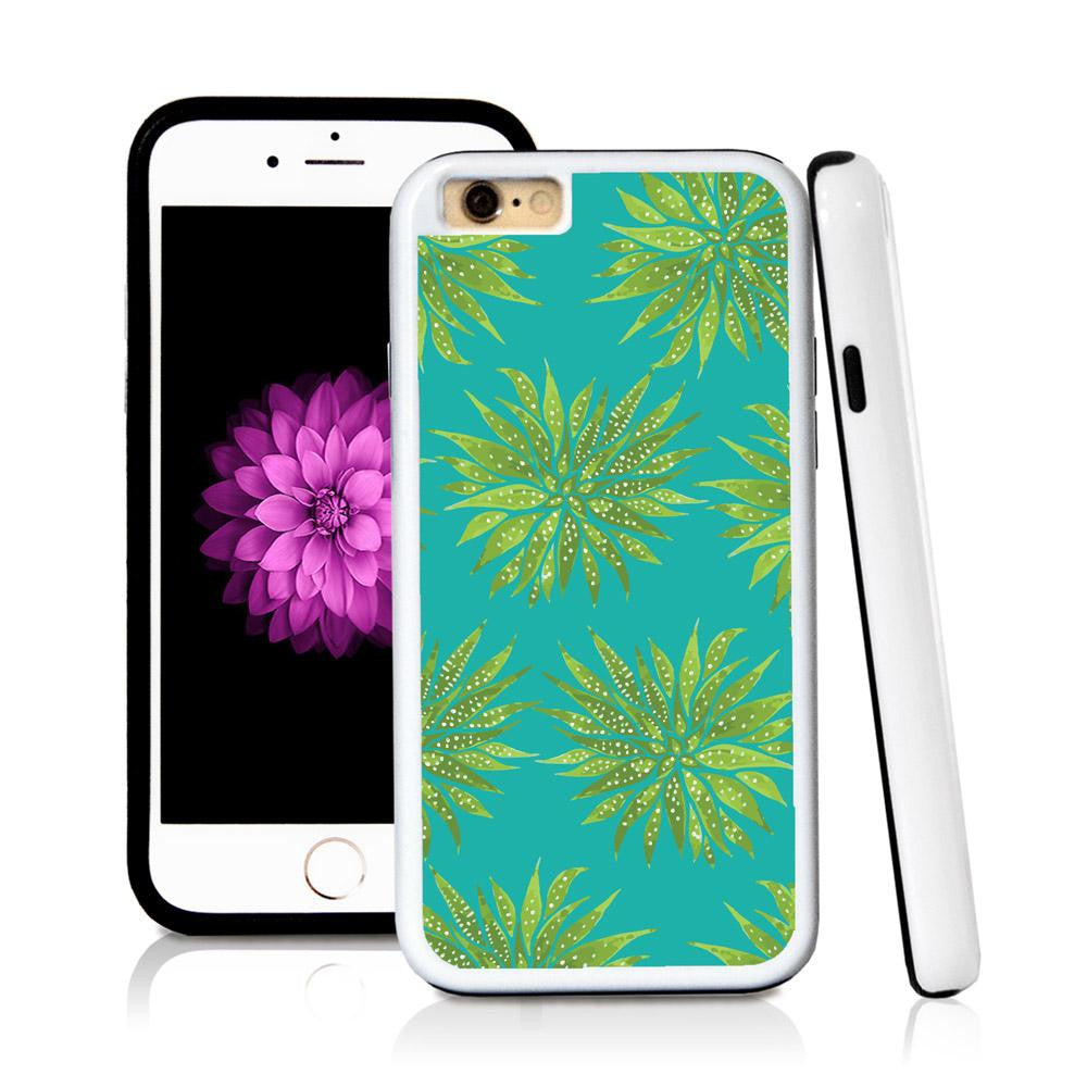 iPhone 6 case Succulent one in Turquoise Texture with hard plastic and rubber protective cover